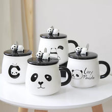 Load image into Gallery viewer, Panda Coffee Mug with Spoon