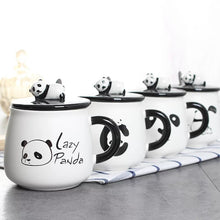 Load image into Gallery viewer, Panda Coffee Mug with Spoon