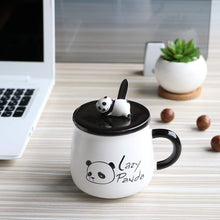 Load image into Gallery viewer, Panda Coffee Mug with Spoon