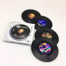 Load image into Gallery viewer, Retro Vinyl Coasters - Set of 4