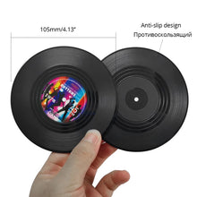 Load image into Gallery viewer, Retro Vinyl Coasters - Set of 4