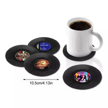 Load image into Gallery viewer, Retro Vinyl Coasters - Set of 4