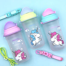 Load image into Gallery viewer, Kids Unicorn Sipper Bottle
