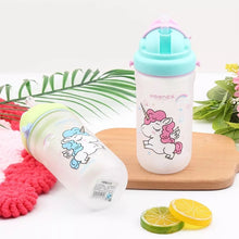 Load image into Gallery viewer, Kids Unicorn Sipper Bottle
