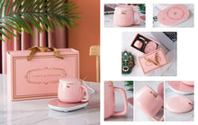 Load image into Gallery viewer, I Love You Mug With Warmer, Lid And Spoon