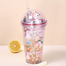 Load image into Gallery viewer, Glitter Unicorn Sipper - Tinyminymo