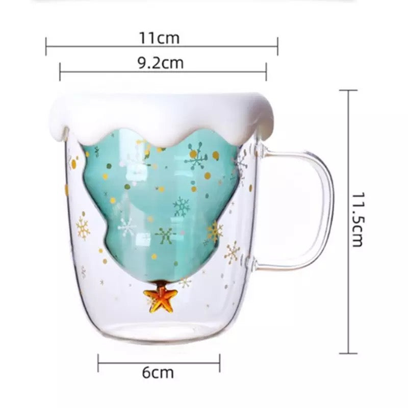 Christmas Tree Mug with Lid -Tinyminymo
