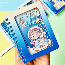 Load image into Gallery viewer, Confetti Filled Astronaut Mini Spiral Diary - Tinyminymo