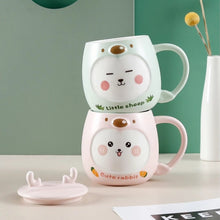 Load image into Gallery viewer, Cute Animal Ceramic Mug with Phone Stand - Tinyminymo
