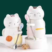 Load image into Gallery viewer, Cute Japanese Kitty 3D Ceramic Mug - Tinyminymo