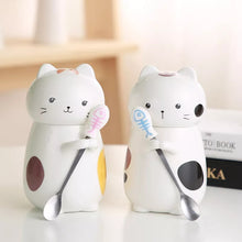 Load image into Gallery viewer, Cute Japanese Kitty 3D Ceramic Mug - Tinyminymo