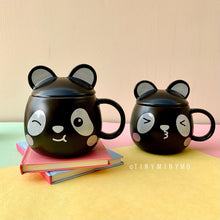 Load image into Gallery viewer, Cute Bear Mug with Lid and Spoon - Tinyminymo