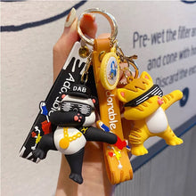 Load image into Gallery viewer, Dab Panda and Cat 3D Keychain - Tinyminymo