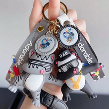 Load image into Gallery viewer, Dab Panda and Cat 3D Keychain - Tinyminymo