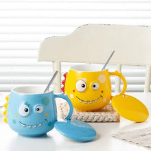 Load image into Gallery viewer, Dino Mug with Lid and Spoon - Tinyminymo