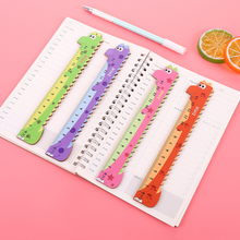 Load image into Gallery viewer, Dinosaur Wooden Ruler - Tinyminymo