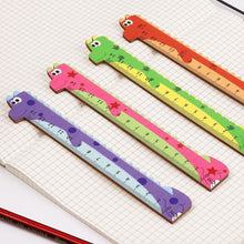 Load image into Gallery viewer, Dinosaur Wooden Ruler - Tinyminymo