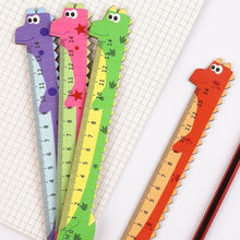 Load image into Gallery viewer, Dinosaur Wooden Ruler - Tinyminymo