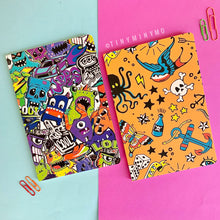 Load image into Gallery viewer, Doodle Cover Notebook - Monster - Tinyminymo