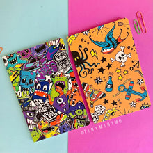 Load image into Gallery viewer, Doodle Cover Notebook - Monster - Tinyminymo