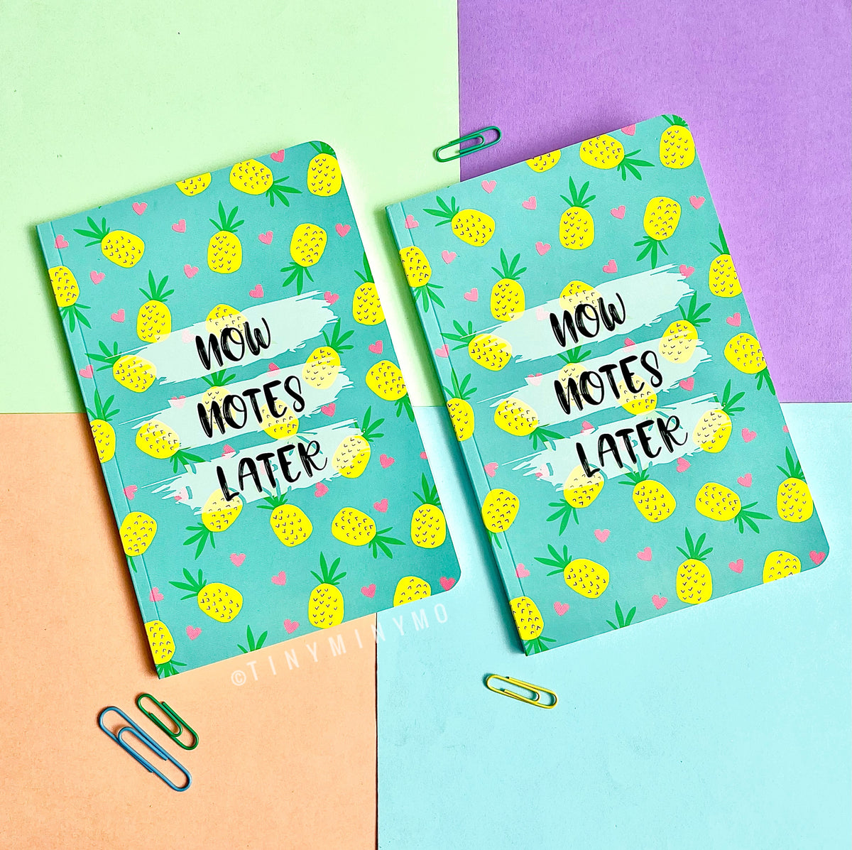 Doodle Cover Notebook - Pineapple - Tinyminymo