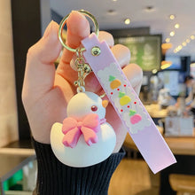 Load image into Gallery viewer, Duck with Bow 3D Keychain - Tinyminymo