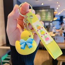 Load image into Gallery viewer, Duck with Bow 3D Keychain - Tinyminymo