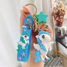 Load image into Gallery viewer, Flying Unicorn 3D Keychain - Tinyminymo