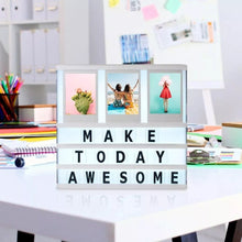 Load image into Gallery viewer, Cinematic Lightbox With Photo Frame and Letters - Tinyminymo