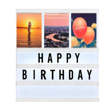 Load image into Gallery viewer, Cinematic Lightbox With Photo Frame and Letters - Tinyminymo