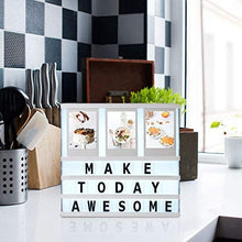 Load image into Gallery viewer, Cinematic Lightbox With Photo Frame and Letters - Tinyminymo