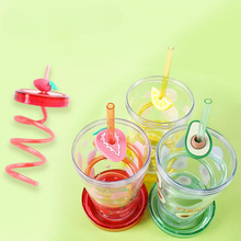 Load image into Gallery viewer, Fruit Spiral Straw Quirky Sipper - Tinyminymo