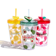 Load image into Gallery viewer, Fruit Spiral Straw Quirky Sipper - Tinyminymo