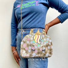 Load image into Gallery viewer, Glitter Unicorn Sequence Sling Bag - Tinyminymo