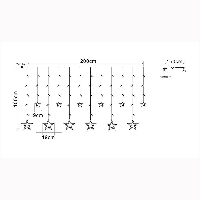 Star LED Curtain Light
