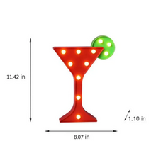 Load image into Gallery viewer, Cocktail Marquee Light