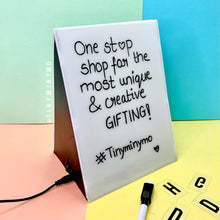 Load image into Gallery viewer, Standing Light Box With White Board