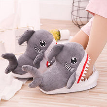 Load image into Gallery viewer, Plush Shark Slippers - TinyMinyMo