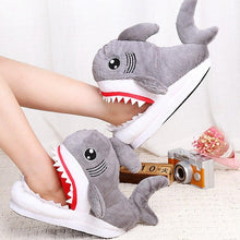Load image into Gallery viewer, Plush Shark Slippers - TinyMinyMo