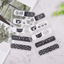 Load image into Gallery viewer, Kitty Design Monochrome Bandaids - Tinyminymo
