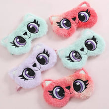 Load image into Gallery viewer, Plush Kitty Eye Mask