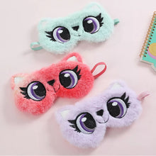 Load image into Gallery viewer, Plush Kitty Eye Mask
