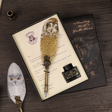 Load image into Gallery viewer, Hogwarts Feather Pen with Ink - Tinyminymo