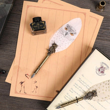 Load image into Gallery viewer, Hogwarts Feather Pen with Ink - Tinyminymo
