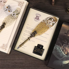 Load image into Gallery viewer, Hogwarts Feather Pen with Ink - Tinyminymo