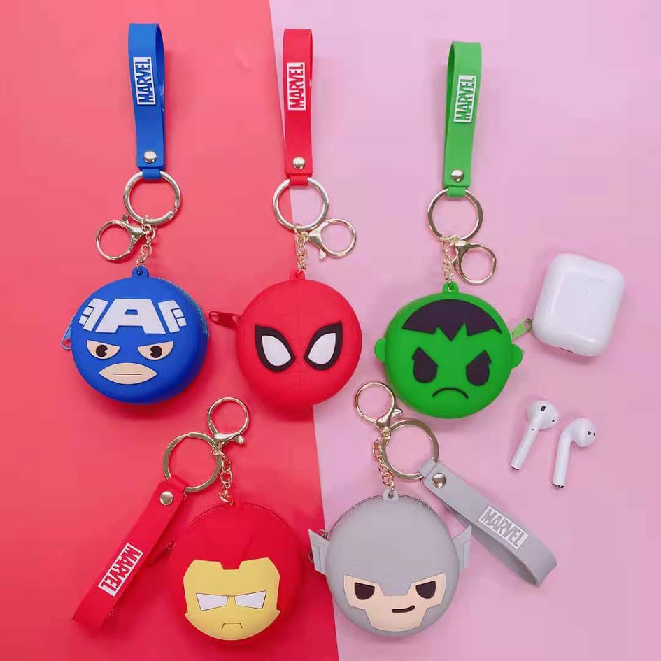 Marvel Zipper Pouch with Keychain - Tinyminymo