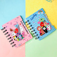 Load image into Gallery viewer, Mini BT21 Spiral Diary - Tinyminymo