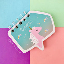 Load image into Gallery viewer, Mini Unicorn Spiral Notepad - Tinyminymo