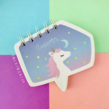 Load image into Gallery viewer, Mini Unicorn Spiral Notepad - Tinyminymo