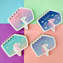 Load image into Gallery viewer, Mini Unicorn Spiral Notepad - Tinyminymo